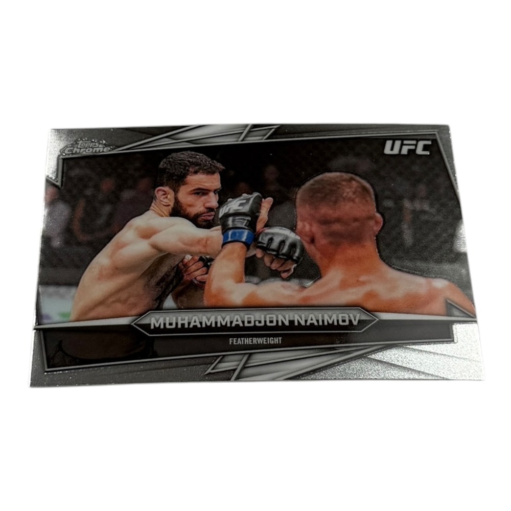 2024 Topps Chrome UFC Muhammadjon Naimov #51 Featherweight Base Silver Card